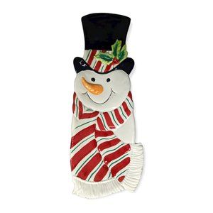 Fitz & Floyd Essentials Snack Therapy Snowman Plate